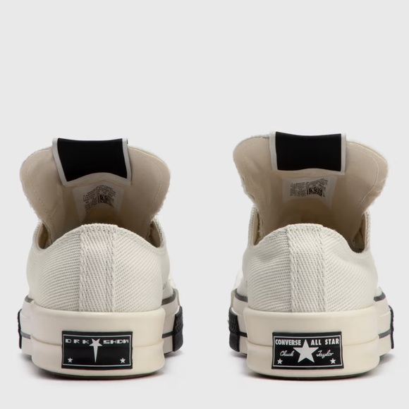 Converse × Rick Owens TurboDrk Converse 70 Low sneakers W8.5/M 6.5 - Picture 3 of 11